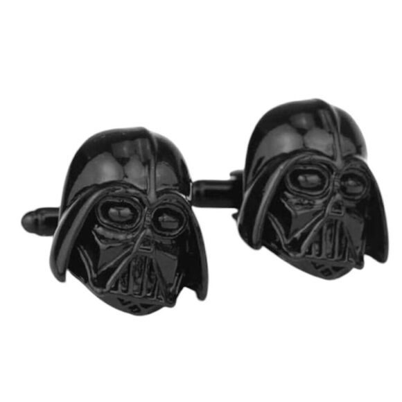 New Mens Boutique Star Wars Stainless Steel Darth Vader Cufflinks Cuff Links - Picture 1 of 1